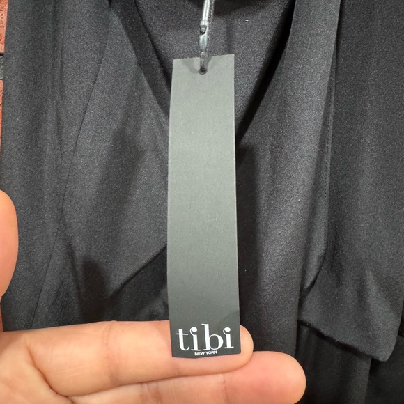 Tibi Halter Crisscross Silk Maxi Dress - Picture 11 of 14